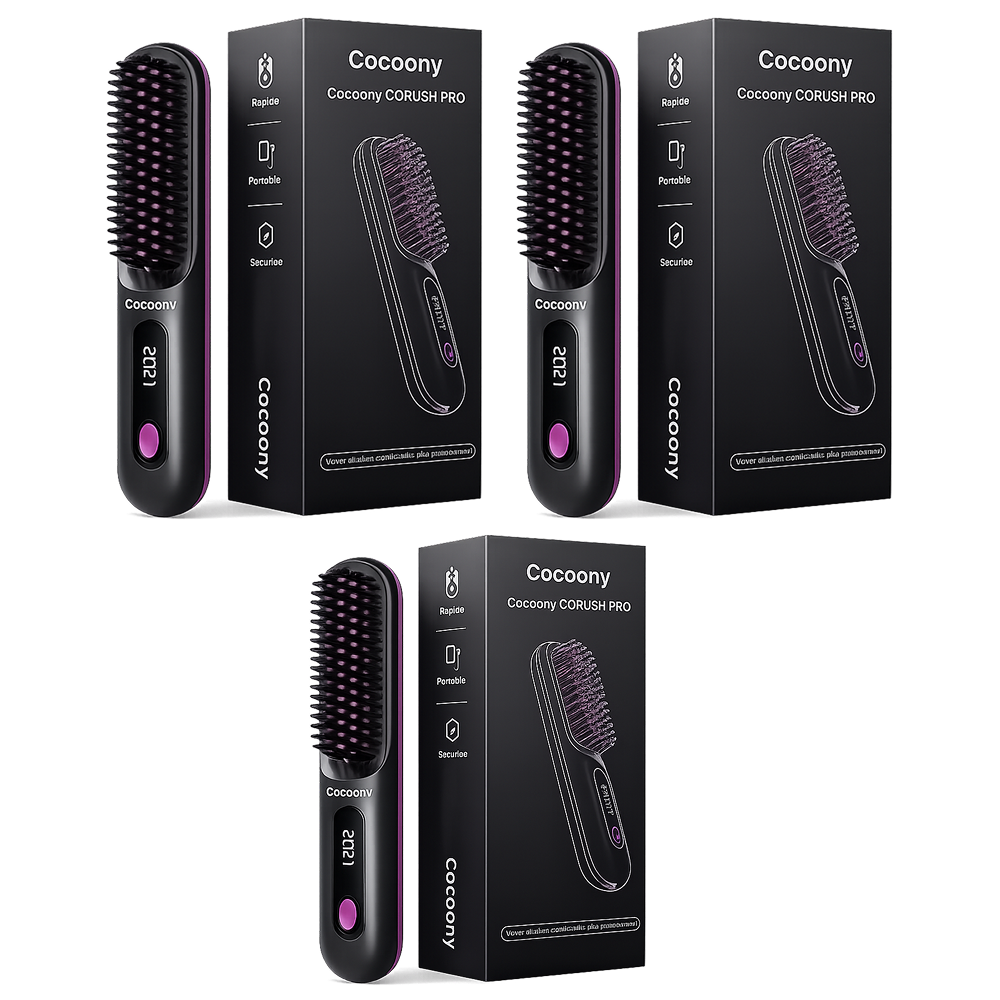 3x Brosse Chauffante